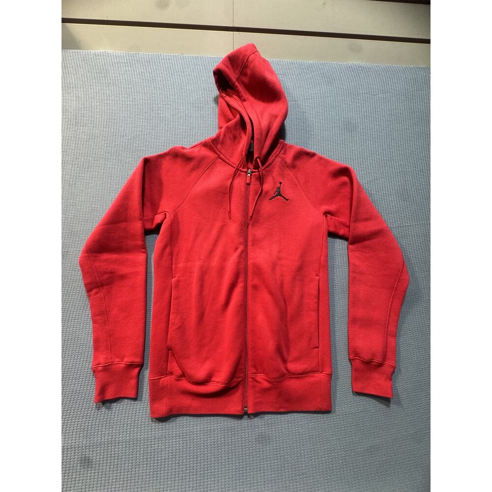 Air Jordan Full ZIP-UP Hoodie Men‎ Jacket Sz S Red Brand New
